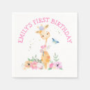 Search for giraffe napkins First birthday party
