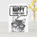 Search for funny cat fathers day cards Dad