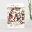 Search for clause christmas cards Vintage