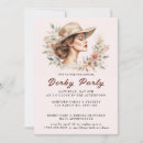 Search for big hat invitations Derby party