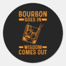 Search for bourbon stickers Bourbon goes in