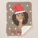 Search for black santa blankets Merry christmas