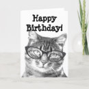 Search for cat designed birthday cards Cute
