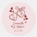 Search for whimsical wedding stickers Pink