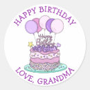 Search for whimsical birthday cake stickers Hand drawn
