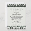 Search for white damask save invitations Pattern