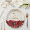 Search for 85th birthday plates Floral