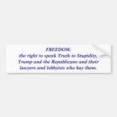 Search for anti politician bumper stickers Elections