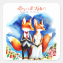 Search for fox wedding stickers Animals