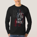 Search for say it to my face tshirts Harris for president