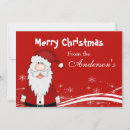 Search for cartoon santa christmas cards Red