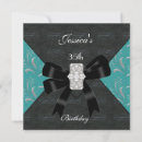 Search for teal black silver invitations Party