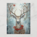 Search for winter deer postcards Buck