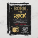 Search for rock n roll baby shower invitations Rockstar