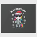 Search for unicorn santa wrapping paper Rainbow