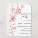Search for blush graduation invitations Floral bouquet