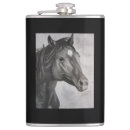 Search for horse flasks Black and white