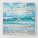 Search for blue glass clocks Ocean