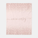 Search for glitter blankets Typography