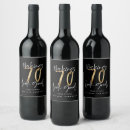 Search for 70th birthday wine labels Elegant