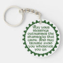Search for irish blessing key rings St patricks day
