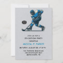 Search for hockey birthday invitations Blue