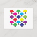 Search for fungus business cards Colourful