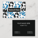Search for stained glass business cards Geometric