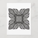 Search for square mandala postcards Colouring book