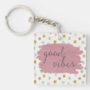 Search for good vibes key rings Green