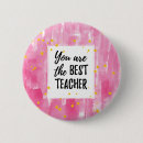 Search for best teacher badges Watercolor