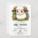 Search for sheep baby shower invitations Lamb