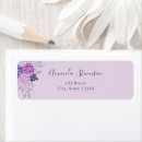 Search for stylish pattern return address labels Purple