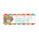 Search for teal ribbon return address labels White