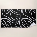 Search for black and white beach towels Minimal