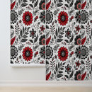 Search for red floral pattern art Garden