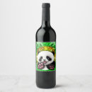 Search for panda bears labels Black and white