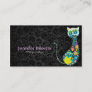 Search for black cat business cards Retro