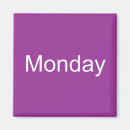 Search for days of the week magnets Monday