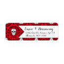 Search for sugar skull return address labels Dia de los muertos