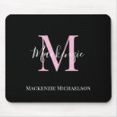 Search for pink and black mousepads Chic