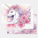 Search for unicorn wrapping paper Floral