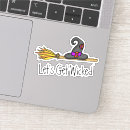 Search for cartoon witch stickers Broom
