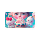 Search for ice cream return address labels Girl