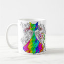 Search for psychedelic cat mugs Retro