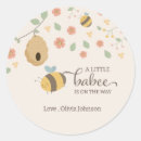 Search for cute bee baby shower stickers Wildflowers