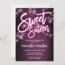 Search for glow sweet 16 invitations Sweet sixteen evite