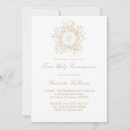Search for yellow first communion invitations Watercolor