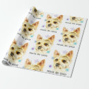 Search for yorkie christmas wrapping paper Yorkshire terrier