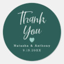 Search for emerald green wedding stickers Stylish